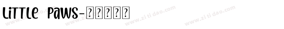 Little Paws字体转换